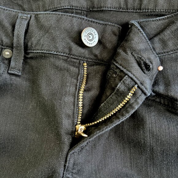 CITIZENS of HUMANITY Brixton Skinny Jeans Women’s Size 26 Black Stretch Denim - Picture 6 of 16